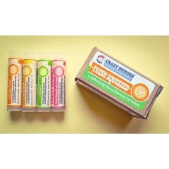 Fresh Squeezed - 4 Refreshing Citrus Flavored Lip Balms