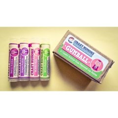 Gumball - 4 Classic Bubble Gum Flavored Lip Balms