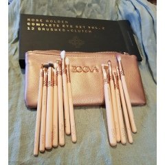 Rose Golden - Complete Eye Set Vol. 2 - 12 Brushes + Clutch