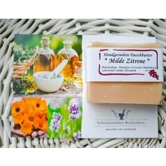 Handgesiedete Duschbutter Milde Zitrone von Seifenmanufaktur Brackenheim