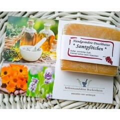 Handgesiedete Duschbutter Samtpfötchen von Seifenmanufaktur Brackenheim