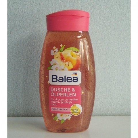 Dusche & Ölperlen - mit Pfirsich-Duft von Balea