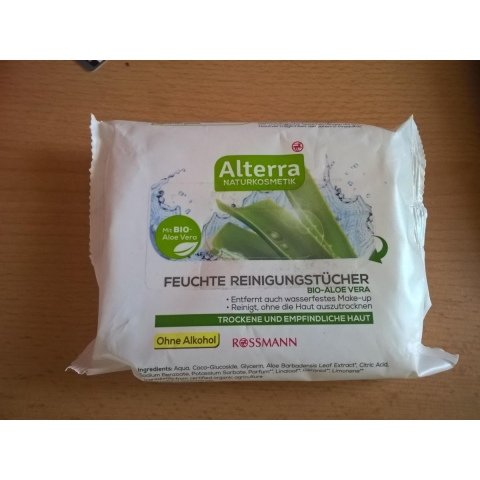 Feuchte Reinigungstücher mit Bio-Aloe Vera von Alterra