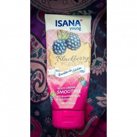 Blackberry - Body Cream Smoothie mit Brombeerduft & Schimmer von Isana