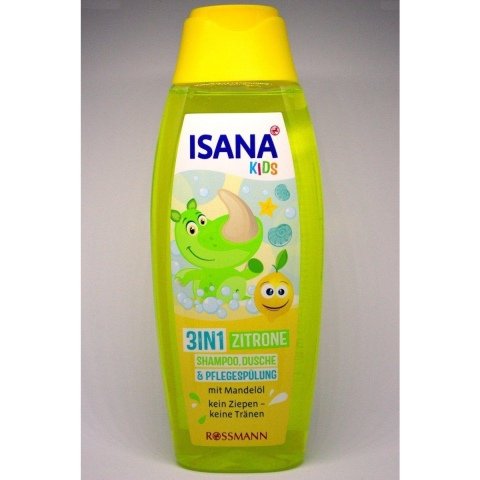 Isana Kids - 3in1 Shampoo, Dusche & Pflegespülung - Zitrone von Isana