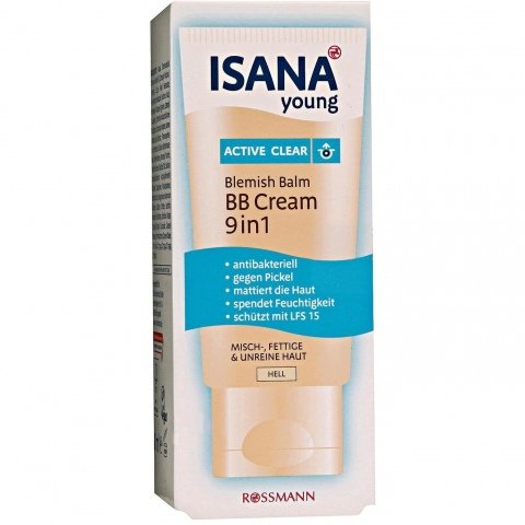 Isana young - Active Clear - Blemish Balm BB Cream 9in1 von Isana
