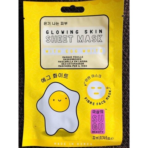 Glowing Skin - Sheet Mask With Egg White von SUGU Beauty