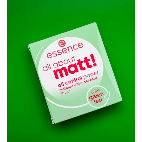 All About Matt! - Oil Control Paper With Green Tea von essence