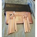 Rose Golden - Complete Eye Set Vol. 2 - 12 Brushes + Clutch von Zoeva