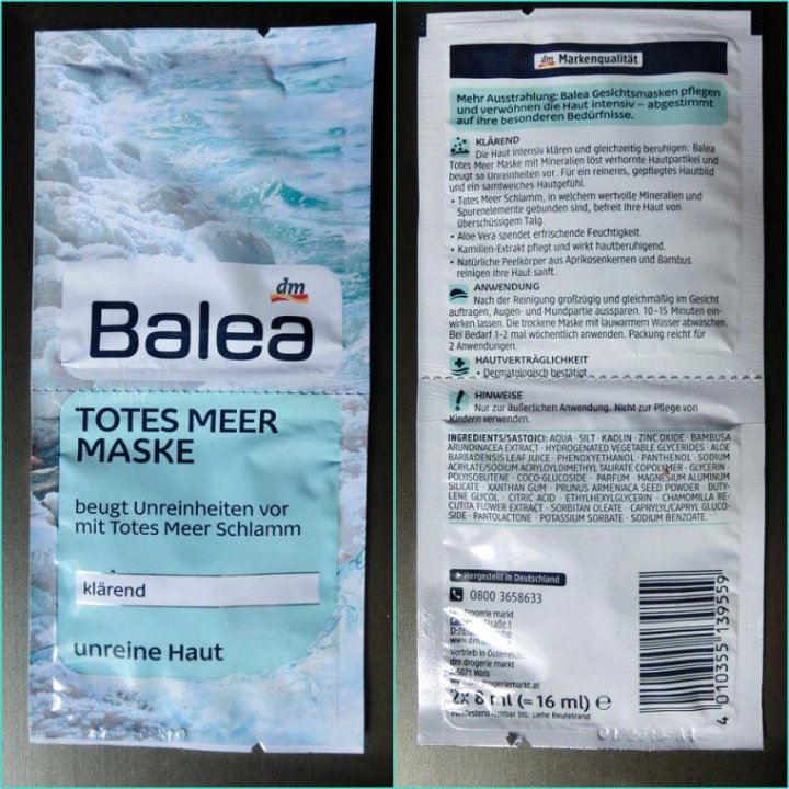 Balea - Totes Meer Maske für unreine Haut | Erfahrungsberichte