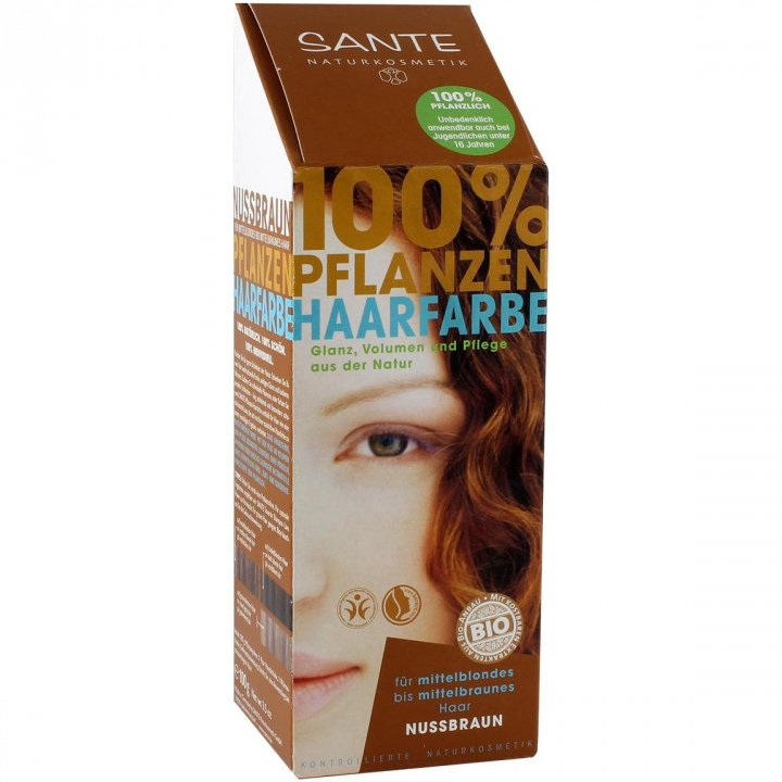Sante - 100% Pflanzen Haarfarbe - Nussbraun | Erfahrungsberichte